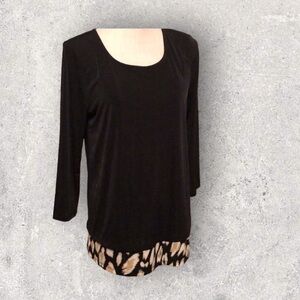 New Directions tunic with faux under blouse. Sm